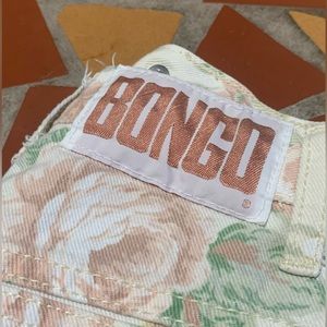 BONGO Vintage Y2K Floral Bongo Shorts Cottagecore High Waisted Flower Jean